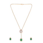 Load image into Gallery viewer, Emerald Whisper Necklace Set
