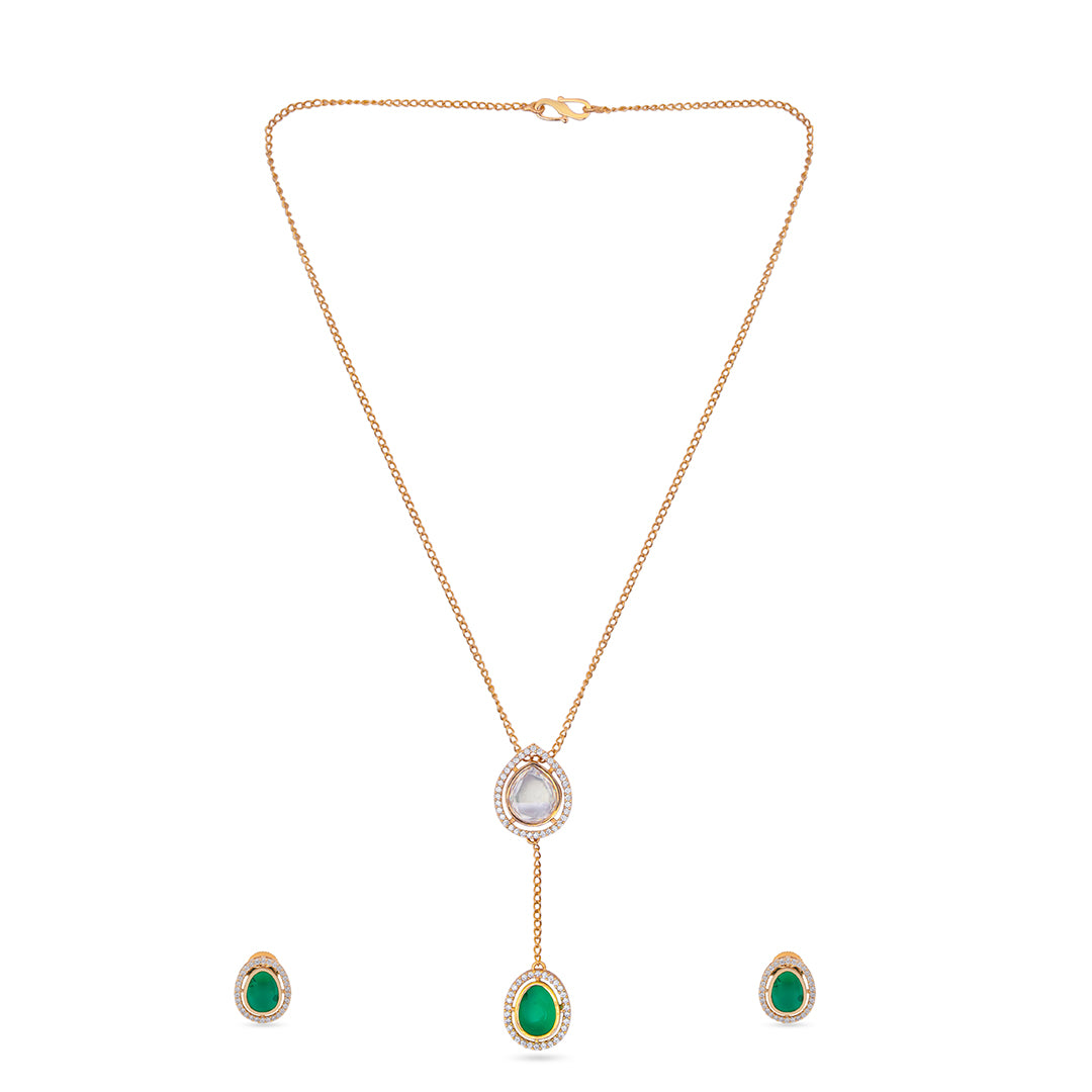 Emerald Whisper Necklace Set