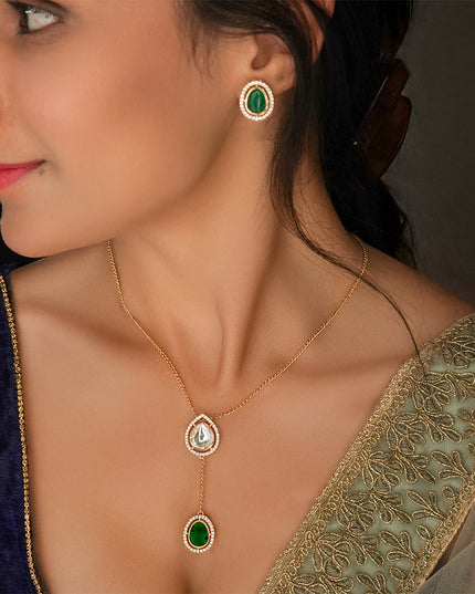 Emerald Whisper Necklace Set