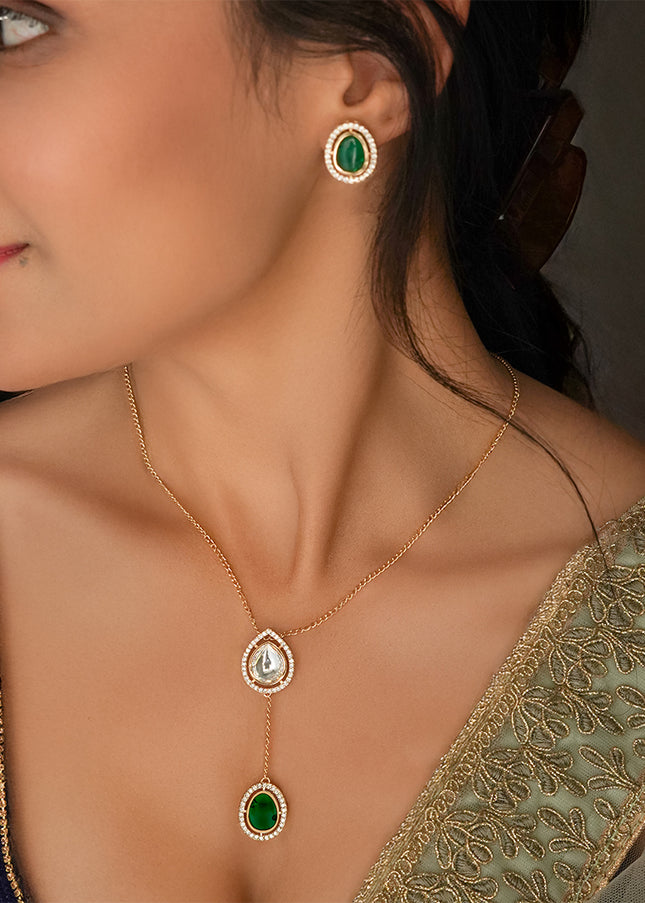 Emerald Whisper Necklace Set