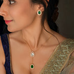 Load image into Gallery viewer, Emerald Whisper Necklace Set
