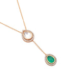 Load image into Gallery viewer, Emerald Whisper Necklace Set
