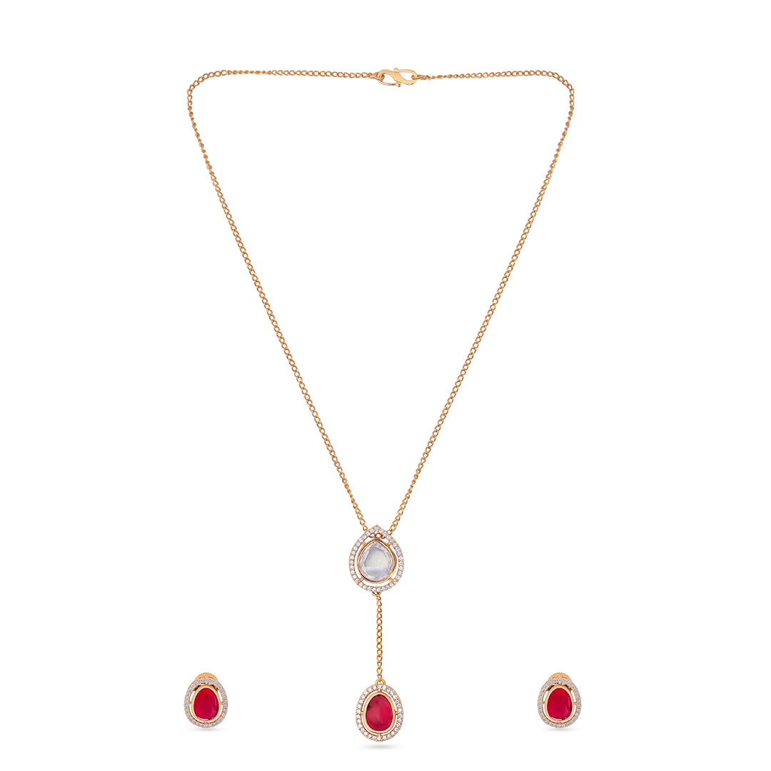 Ruby Whimsy Necklace Set