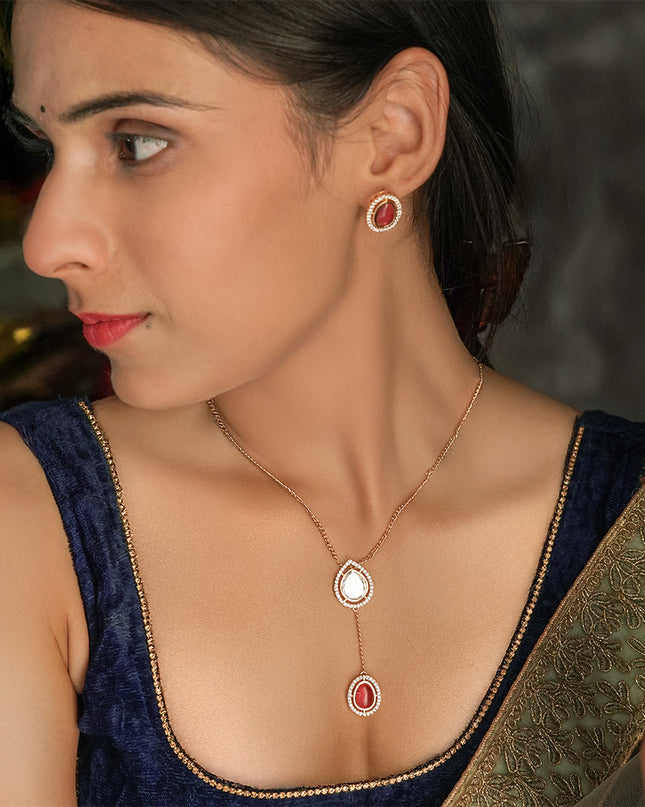 Ruby Whimsy Necklace Set