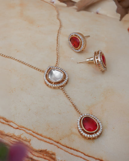 Ruby Whimsy Necklace Set