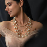 Load image into Gallery viewer, Pearl Cascade Rope Necklace
