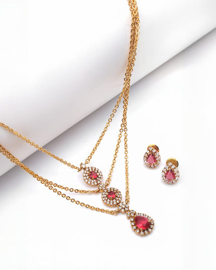 Ruby Grace Pendant Set