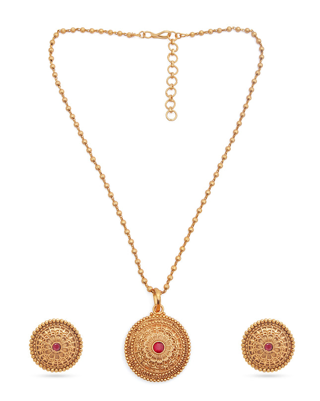 Chandrika Red Coin Set