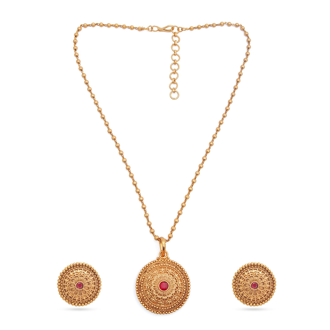 Chandrika Red Coin Set