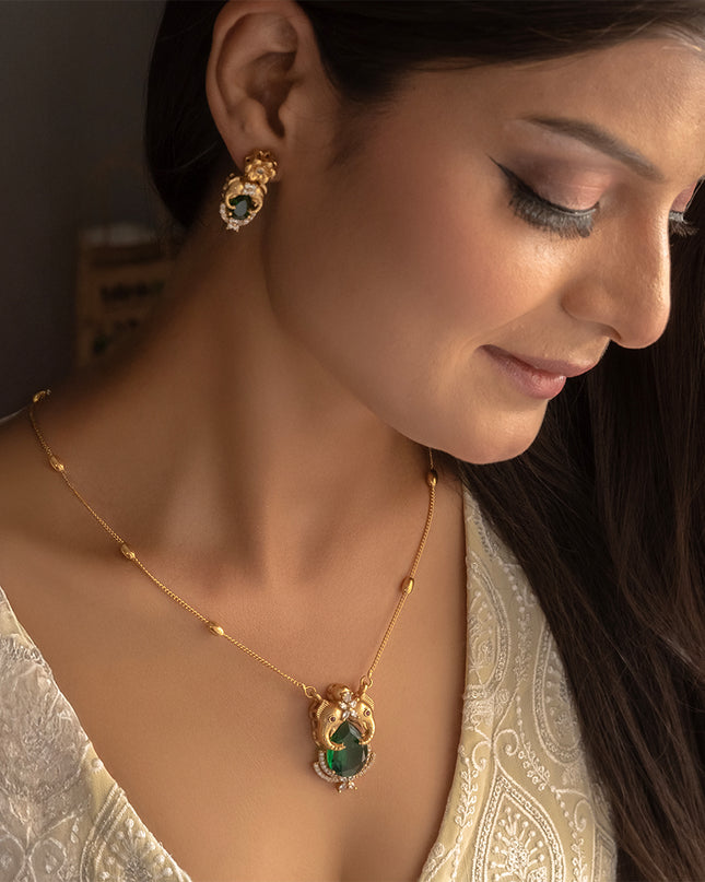 Emerald Gajgamini Set