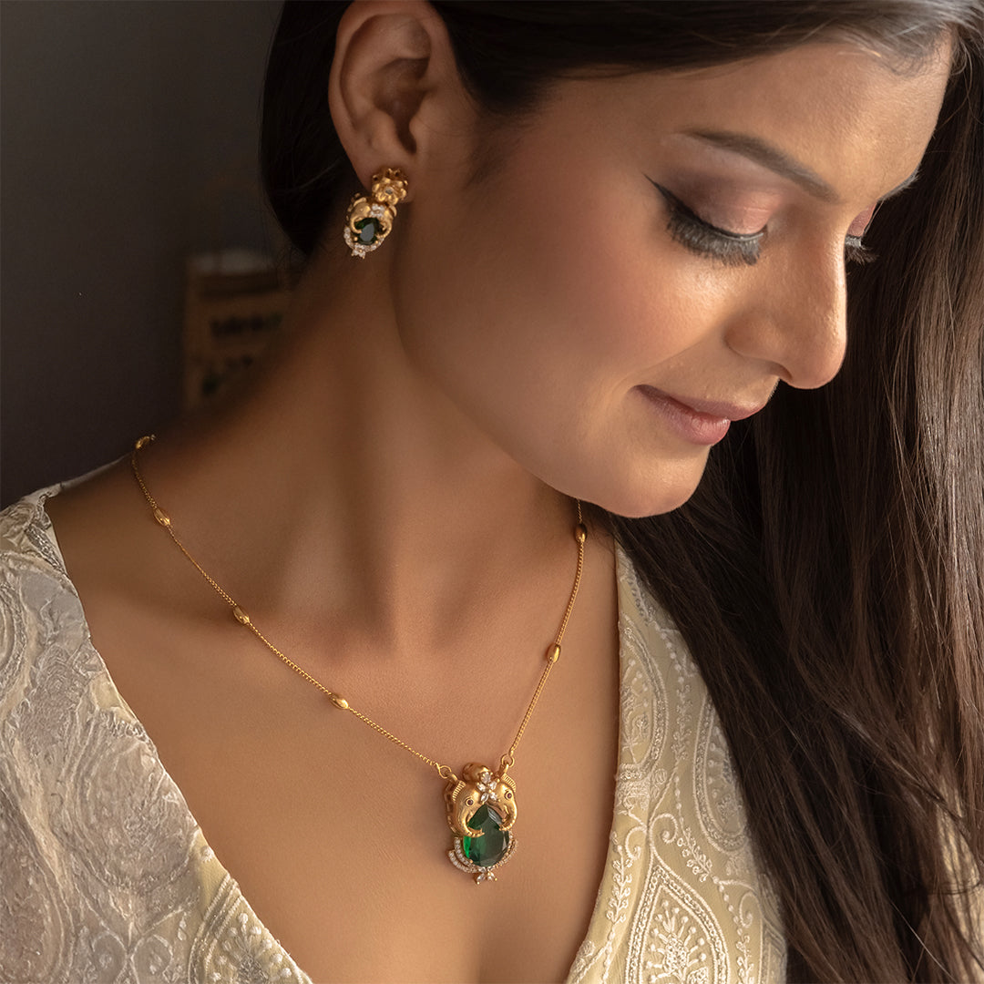 Emerald Gajgamini Set