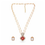 Load image into Gallery viewer, Ruby Prism Necklace Set

