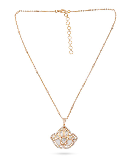 Ivory Lotus Necklace Set