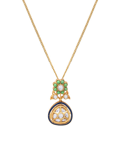 Meenakari Neel Gulab Set