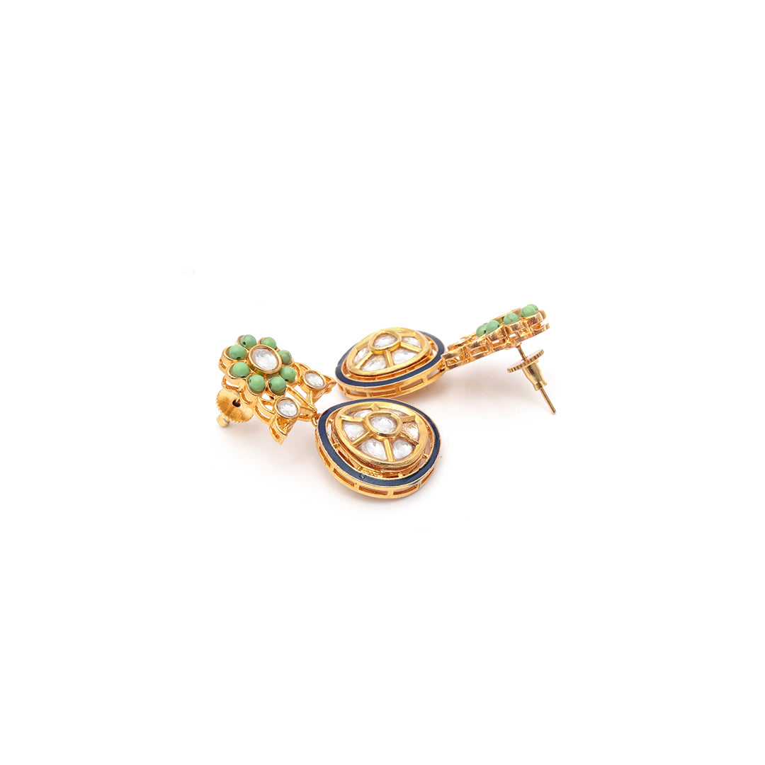 Meenakari Neel Gulab Set