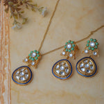 Load image into Gallery viewer, Meenakari Neel Gulab Set
