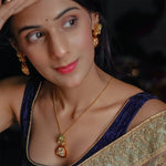 Load image into Gallery viewer, Meenakari Maroon Gulab Set
