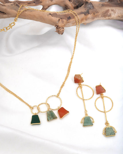 Crag Stone Trio Necklace Set