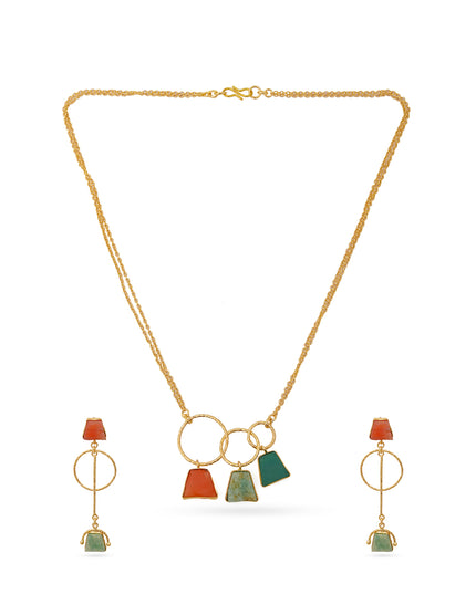 Crag Stone Trio Necklace Set