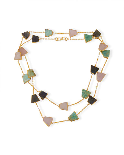Crag Aurora Stone Layered Necklace Set