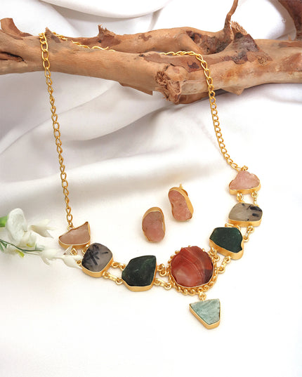 Crag Earthstone Statement Necklace Set