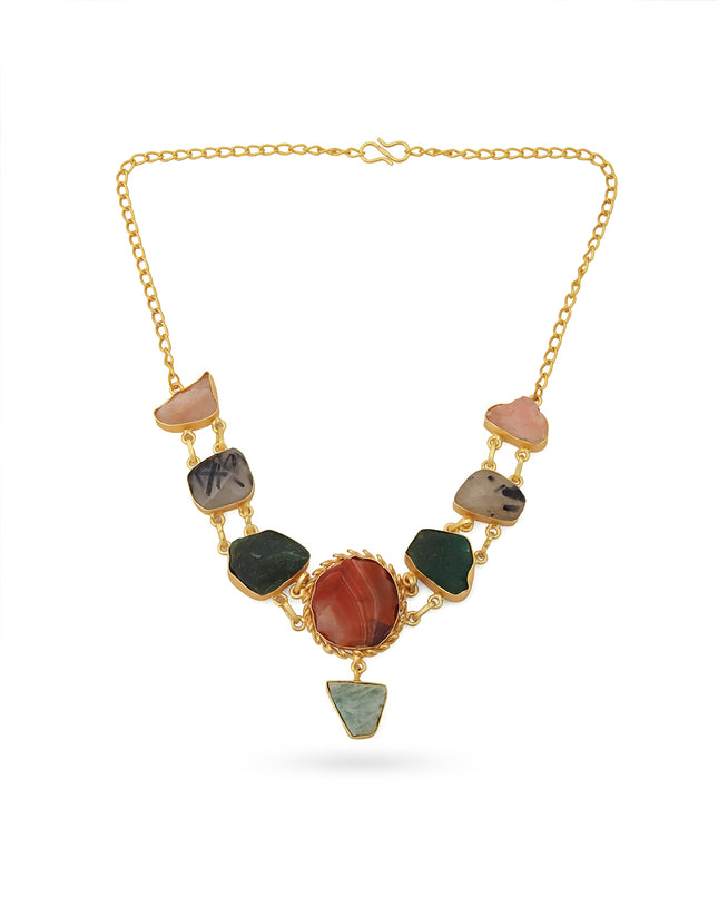 Crag Earthstone Statement Necklace Set
