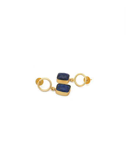 Crag Sapphire Stone Statement Necklace Set