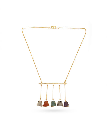 Crag Earthstone Dangle Necklace Set