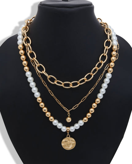 Heart Medallion Layered Necklace