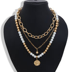 Load image into Gallery viewer, Heart Medallion Layered Necklace

