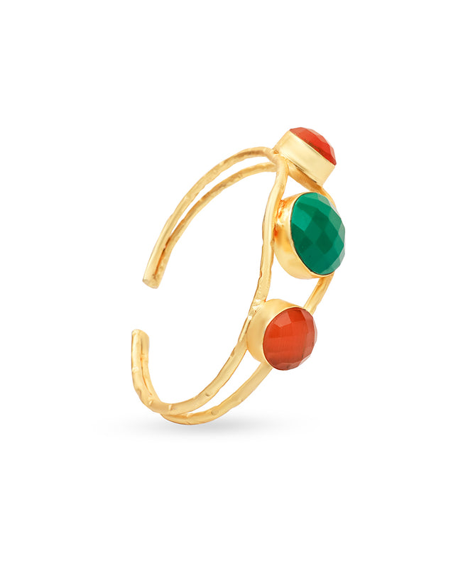 Carnelian Crush Cuff