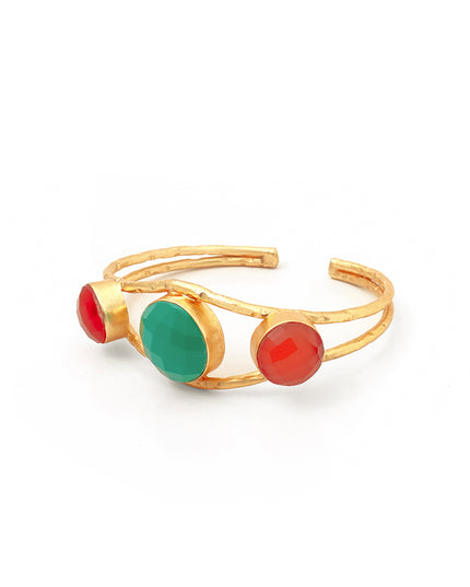 Carnelian Crush Cuff