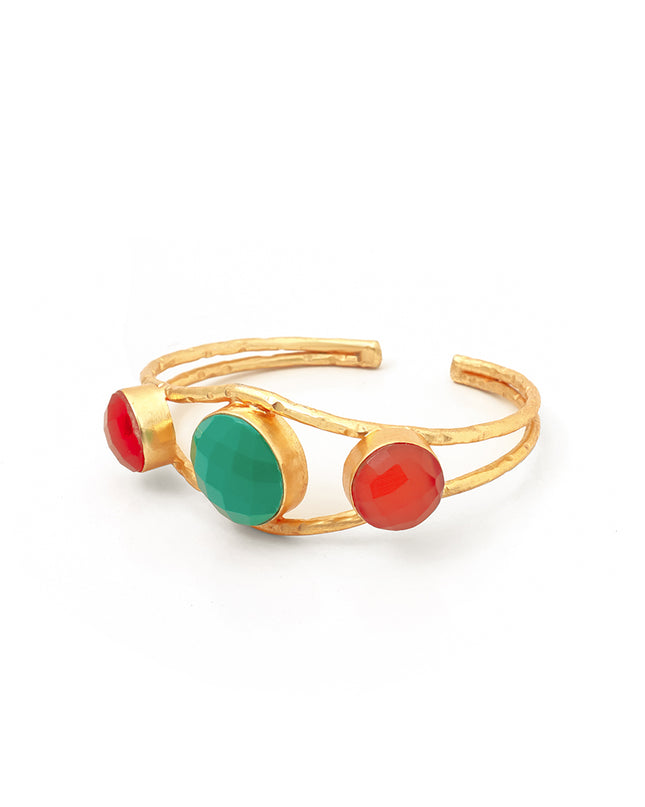 Carnelian Crush Cuff