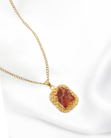 Mini Jewels Rustic Glow Stone Pendant