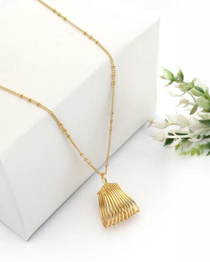 Cascade Coil Pendant Necklace