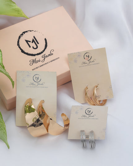 Bold Hoops & Textured Elegance