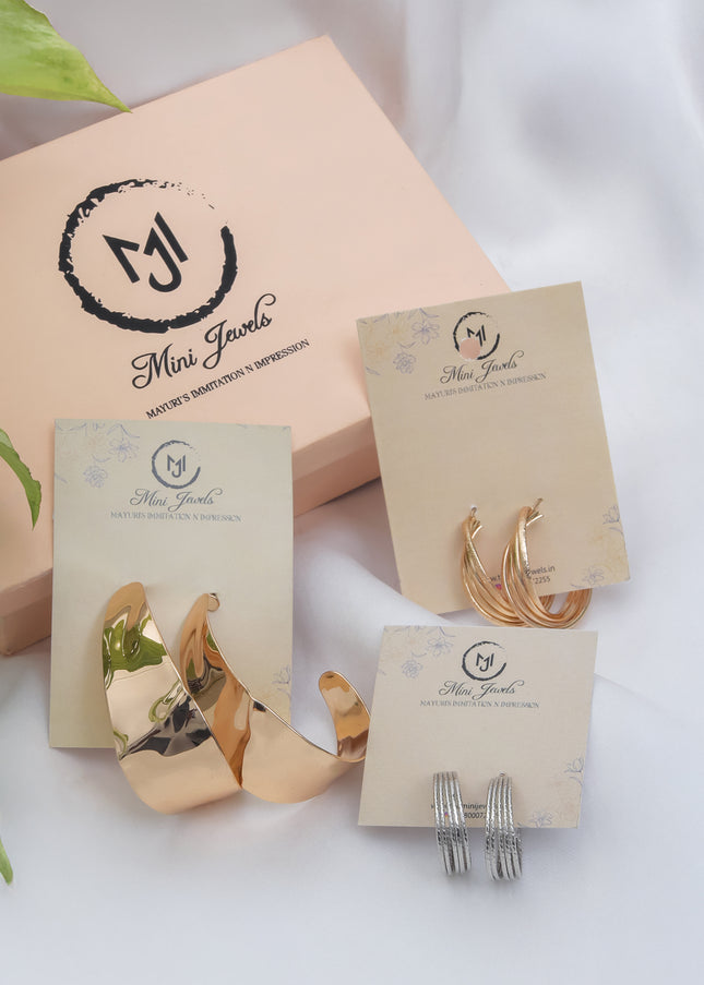 Bold Hoops & Textured Elegance