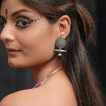 Load image into Gallery viewer, Damaru Medallion Studs
