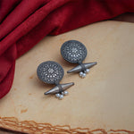 Load image into Gallery viewer, Damaru Medallion Studs
