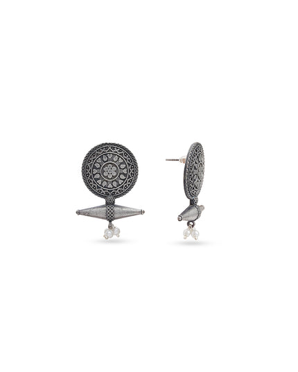 Damaru Medallion Studs