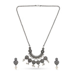Load image into Gallery viewer, Chandrika Manjari Set (Necklace + Earrings)
