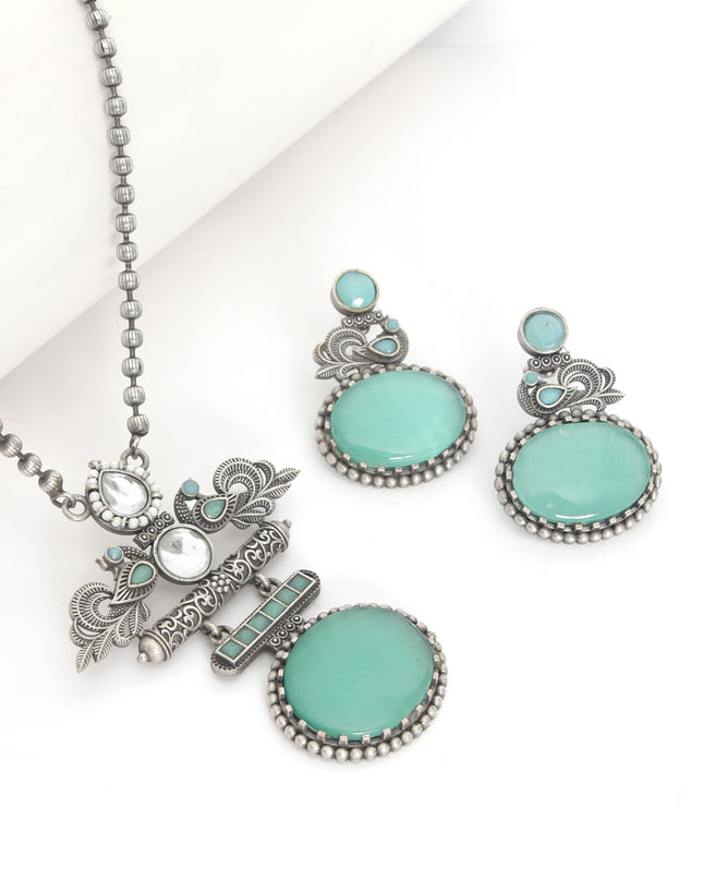 Aqua Breeze Statement Necklace Set