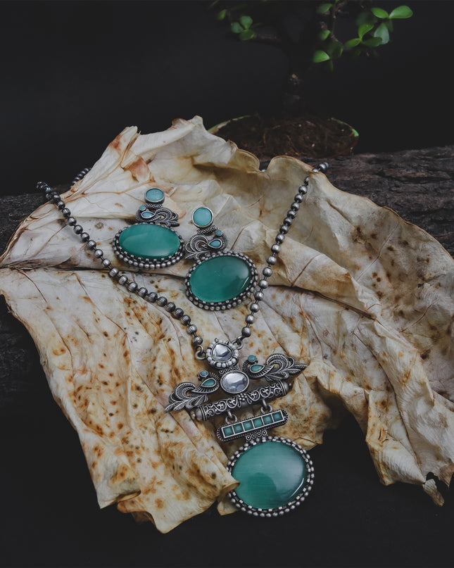 Aqua Breeze Statement Necklace Set