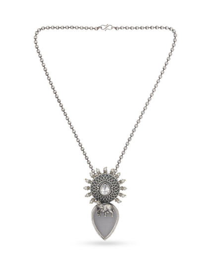 Ivory Radiance Elephant Necklace Set