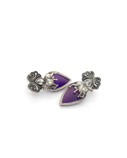 Royal Amethyst Elephant Necklace Set