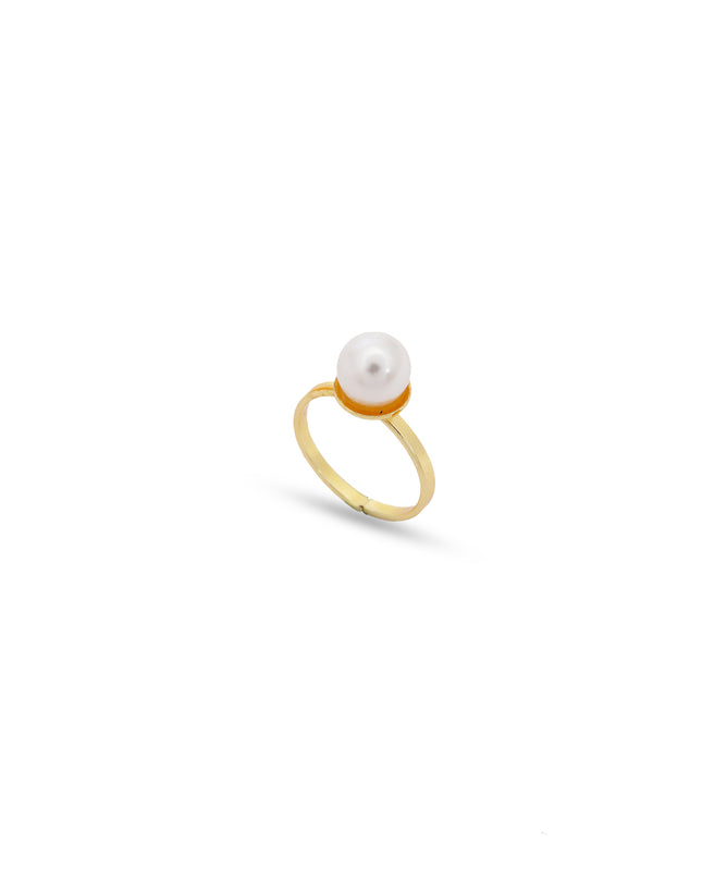Luna Pearl Halo Ring