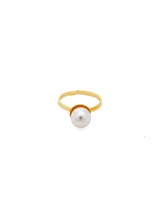 Luna Pearl Halo Ring