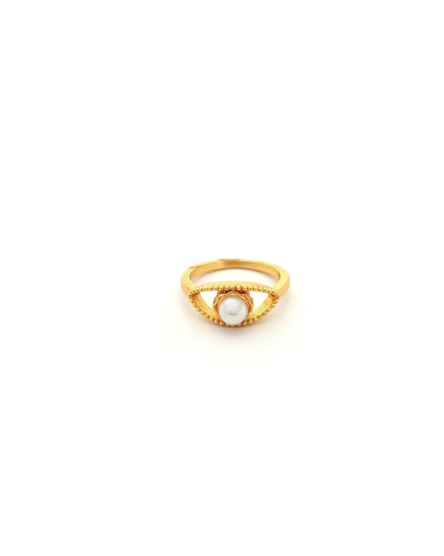 Classic Pearl Solitaire Ring