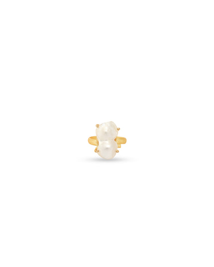 Twin Pearl Bloom Ring