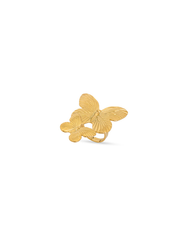 Twin Butterfly Ring
